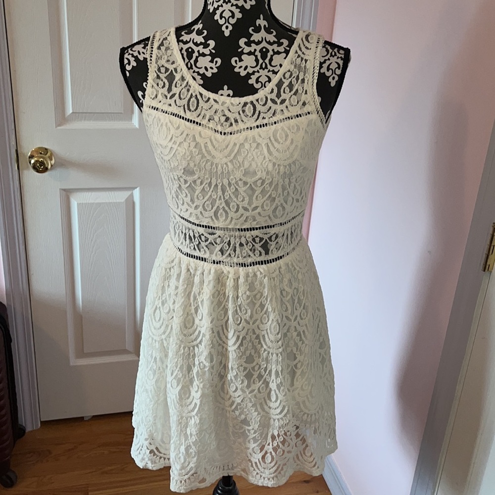 Lacey white dress
